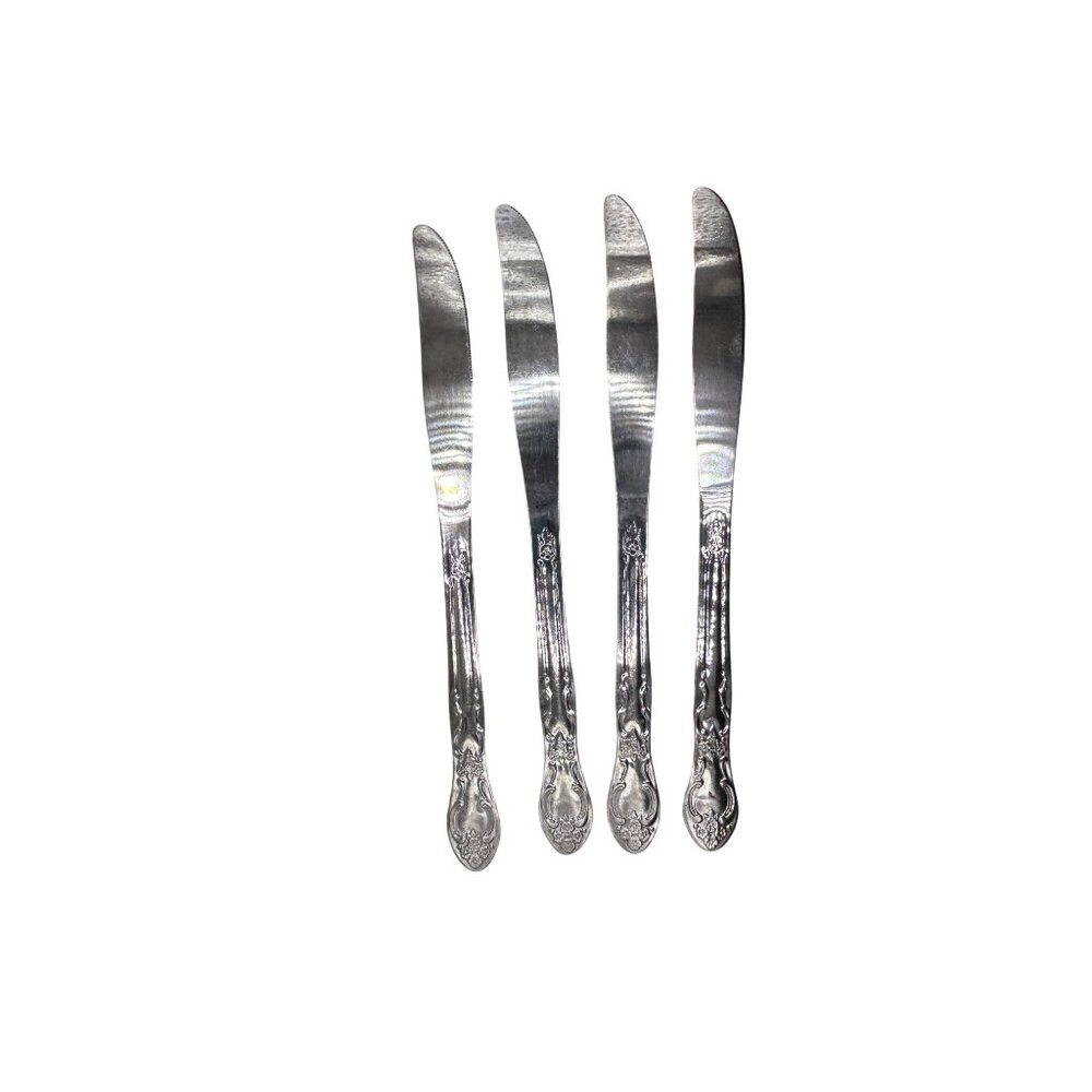 Oneida Silver Venus Stainless Steel Butter Knives Set Of 4 Elegant Design